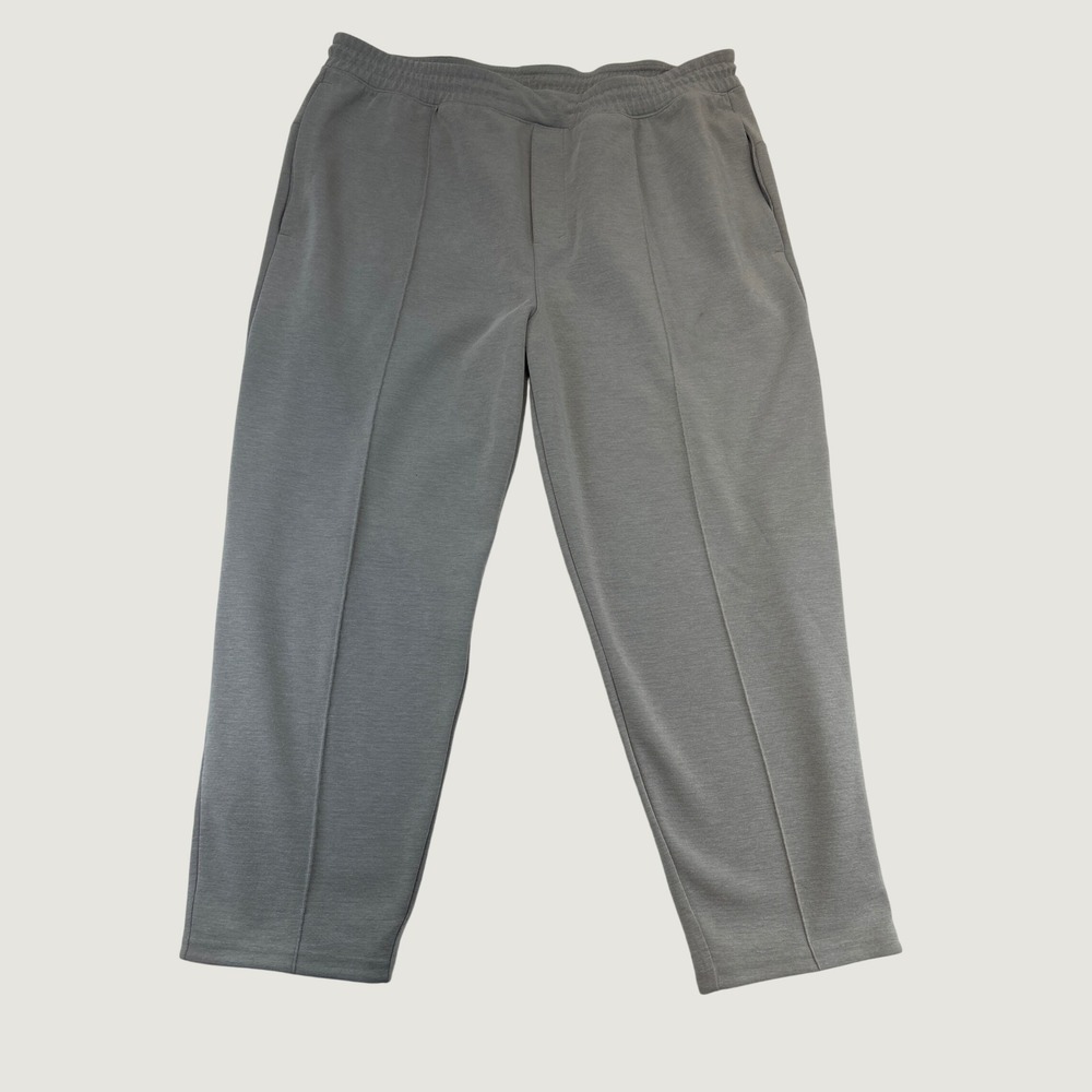 Lululemon Athletic Pants Men XXL Gray‎ Tapered Front Seam Stretch Waist Lounge